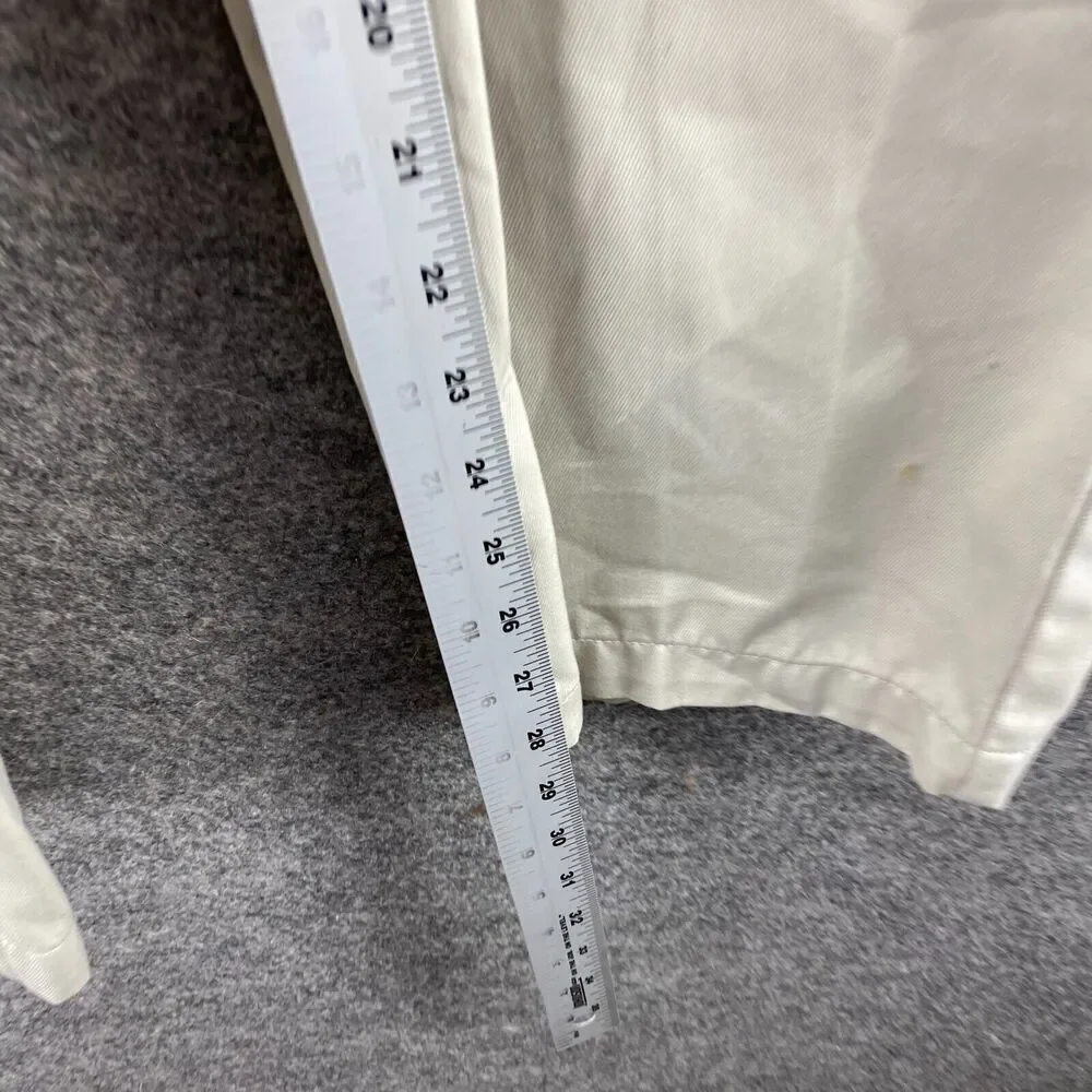 L.L. Bean Dress Pants Men 37*27 Beige Mid Rise Flat Front Classic Fit Pockets